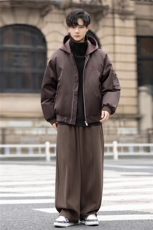 连帽休闲男士白鸭绒羽绒服加厚冬男装外套潮面包服9133-P378控758，男装羽绒服，电商A355（原A415）