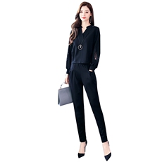 春装时尚大码套装女2025新款卫衣休闲裤两件套韩版减龄职业装显瘦，女装套装/套裙，梦依杭
