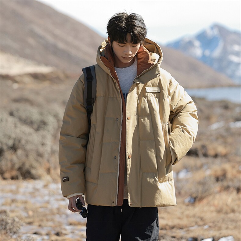 90绒羽绒服 DD5233-TP225 329 青少年立领连帽保暖贴标外套男图片