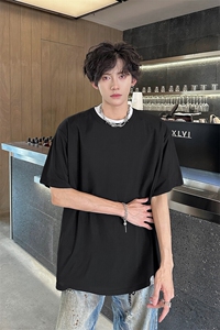 8XL-M 高品质！！特大码冰丝速干T恤男透气短袖上衣纯色DX314P25图片