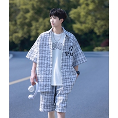 小香风套装设计短衬DCS9019P45短裤DK8797P40套装DT9029P85，男装牛仔裤，星座227-7