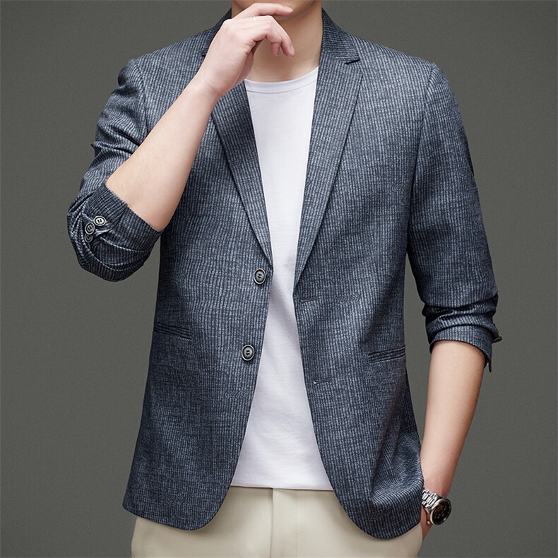 DJ2230钱塘2020-3中年男士商务休闲简约秋冬季百搭西服P147,男装西服,钱塘207-3