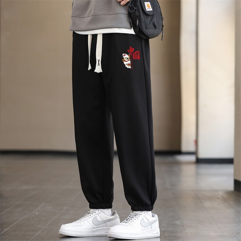 2025秋冬新款现货潮流男士印花休闲运动长裤大码K910-P15，女装休闲裤，星座1816-2（原1210–2）