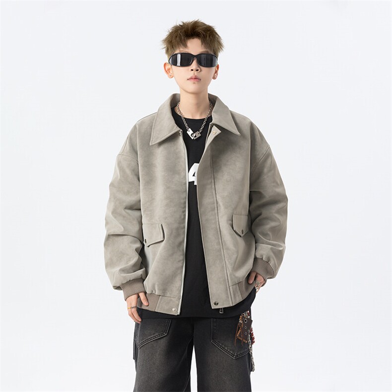 现货 三防春秋款男士皮夹克外套 JK308 P80图片