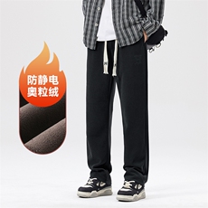 A178-1DY518AP85雪尼尔面料秋冬季加绒美式休闲卫裤，男装休闲裤，电商A178-1