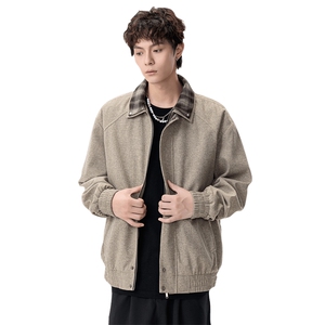 美式大码休闲夹克外套 8571-P75控159大码元图片