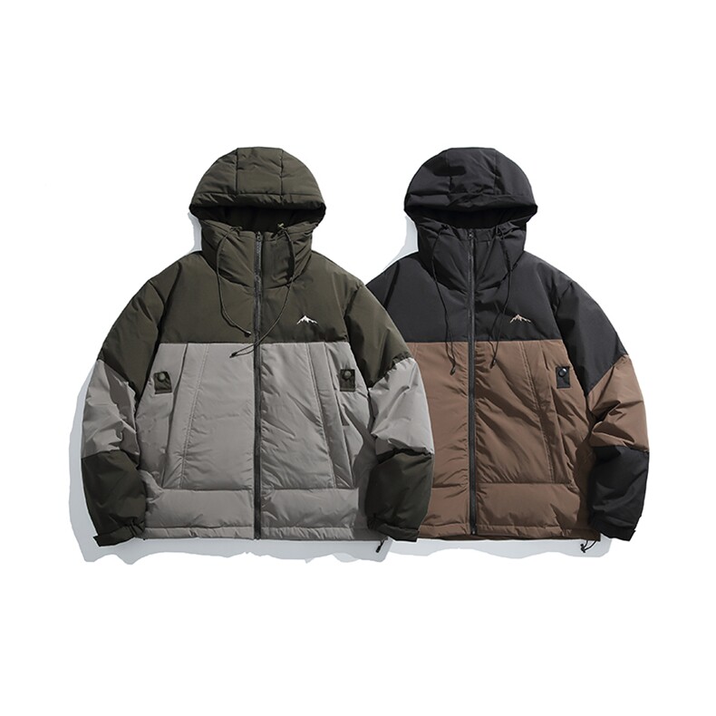 2025冬季新款男日系潮牌连帽白鸭绒羽绒服加厚外套棉衣YR36-F265图片