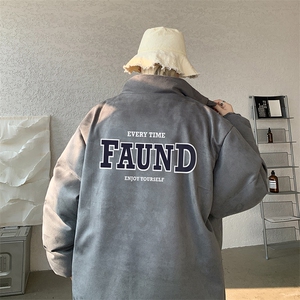麂皮绒棉衣男大码立领棉袄子男羽绒棉服JM87295-P110图片