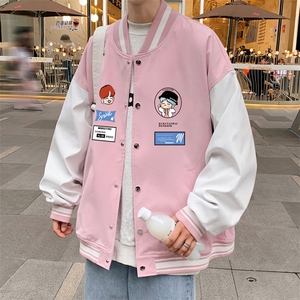 主推！2023春季新款男士撞色棒球服百搭情侣外套JK305P60图片