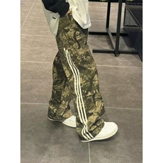 DA616-P45美式高街裤子三条杠迷彩工装裤男款夏季休闲裤-网图现货，男装休闲裤，星座603-2