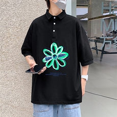PL57170-P35翻领短袖polo衫男大码胖子半袖t恤男有领保罗衫模特，男装Polo衫，电商A040