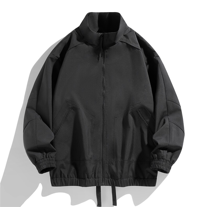 新款中性风户外夹克男立领纯色上衣冲锋衣外套DSA157B-JK7822-P60,男装夹克,电商A157B
