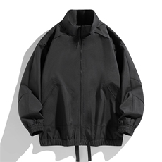 新款中性风户外夹克男立领纯色上衣冲锋衣外套DSA157B-JK7822-P60，男装夹克，电商A157B