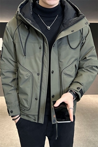 冬季羽绒服男2025新款连帽加厚保暖冲锋衣C317-Y8389-P195图片
