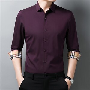 男式服装春秋季新款衬衫男长袖翻领休闲四季可穿衬衣XY2207-P68