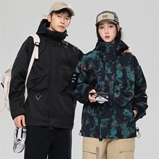 无影墙连帽冲锋衣情侣外套防风防水登山服夹克男JK2353-P68，男装夹克，星座717