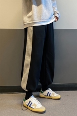 1港风休闲裤男潮流夜光荧光的抽绳大码M-5XL运动裤子K7126P35控58，女装休闲裤，星座226-2