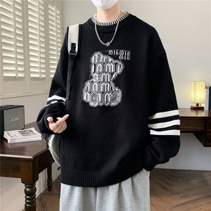 【新品】2025秋冬男士时尚休闲百搭针织连帽毛衣潮流-M289-P50，男装针织衫/毛衣，星座1105-1