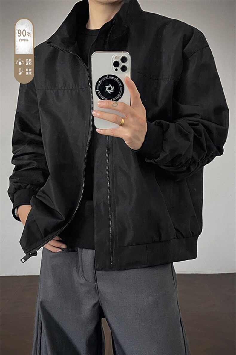 广检90%白鸭绒冬季内景羽绒服充绒量75gM-5XHY25598-特P109,男装羽绒服,电商A022