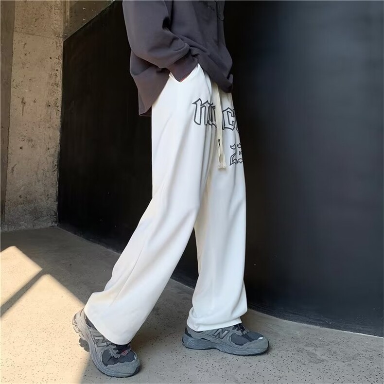 美式卫裤男秋季潮牌嘻哈发泡高街直筒休闲裤篮球G3303P35,男装休闲裤,星座1116-2