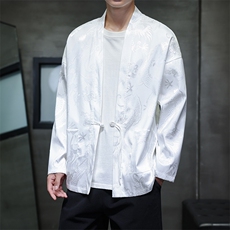 2026春装新款加厚龙纹夹克开衫外套唐装汉服潮流2512-P50，男装夹克，电商A057B