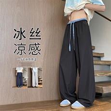 2025夏季新款内景四面弹双腰头冰丝裤M-5XLHK25445-特P25，男装休闲裤，电商A022