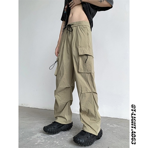 美式高街宽松弹力工装ins休闲裤货号K2301P55