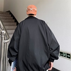 男秋季外套街头港风复古文艺百搭休闲宽松工装夹克风衣外套A4P55，男装夹克，星座1116-2