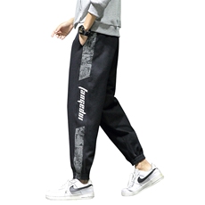 黑墙4秋冬新款男士拼色大码休闲裤QT91098%棉2%纤维，男装休闲裤，星座617B