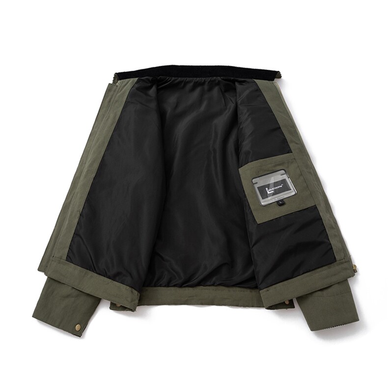 现货4色翻领秋冬飞行服棉服情侣装夹克复古外套,男装夹克,电商A105