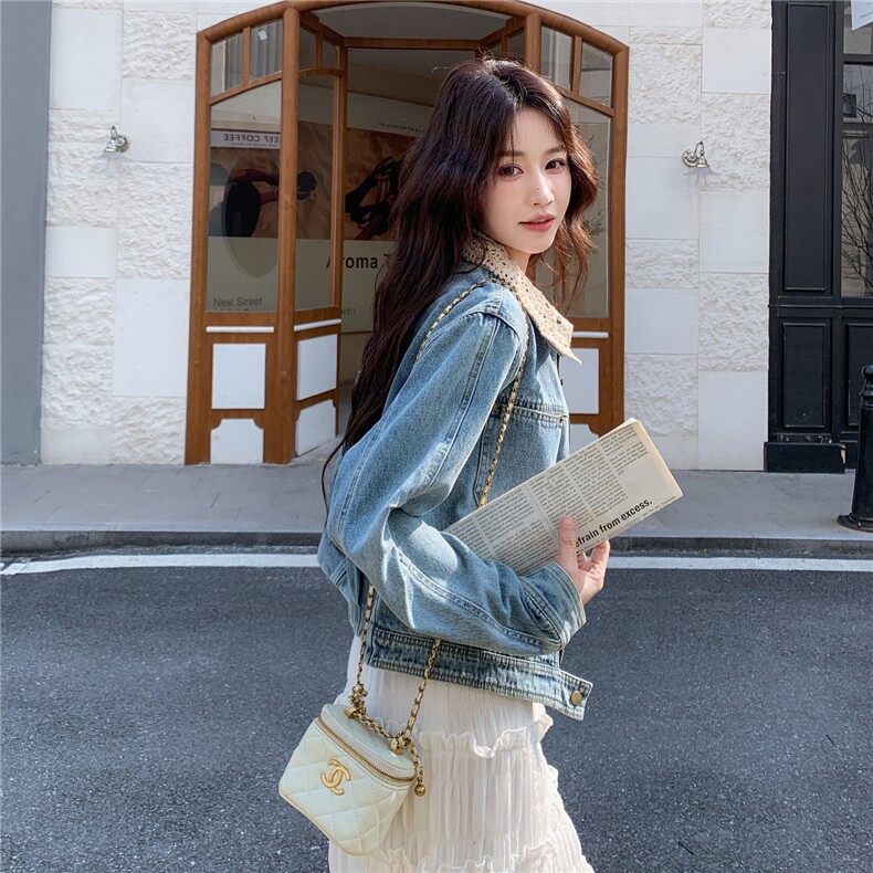 【大货】复古甜酷简约风牛仔短外套2C057-919-P165-K268,女装短外套,2C057
