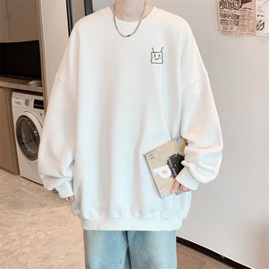 已注册华棉秋冬内景港风重磅圆领卫衣男潮宽松WY00194/P35加绒P45图片