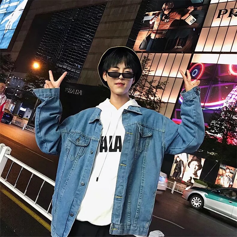 JK07港风文艺学生青少年牛仔夹克外套春秋装男装外衣开衫褂子韩版,男装夹克,星座115A(原星座507）