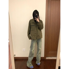 【有货】军绿色工装外套男款高级感痞帅夹克HY195CC-特P65，男装夹克，星座1007（原301D）