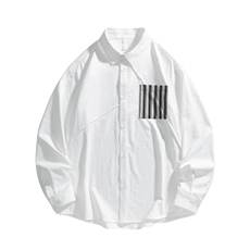 新款现货衬衫男纯色长袖帅气开衫外套DSA157B-CS4541-特P36，男装衬衫，电商A157B