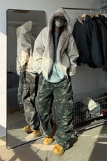 现货座山雕连帽棉衣加绒加厚棉服外套310A-2ZSD2302特p110，男装棉衣，星座310A-2