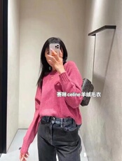 2025年秋季常规款套头长袖单件通勤圆领时尚百搭毛衣，女装针织衫/毛衣，沐策羊绒