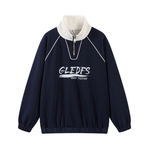 特P48控88 白底外套35棉65聚酯纤维POLO衫休闲宽松卫衣WP2415图片