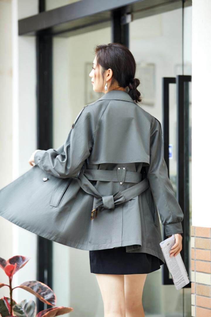 起风了与其说他是一件风衣不如说他是一种气质焕然一新，女装风衣，千浪依族