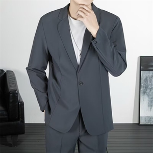 西装外套男士春秋季新款潮流宽松小单西休闲商务西服男 TK71图片