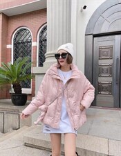 短款带配件小熊羽绒服，女装羽绒服，红衣情缘