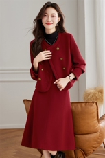 （现货）2025呢料套装，女装毛呢外套，伊航服饰