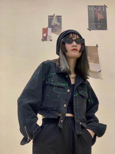 设计款牛仔外套，其它，Queena PHoebe