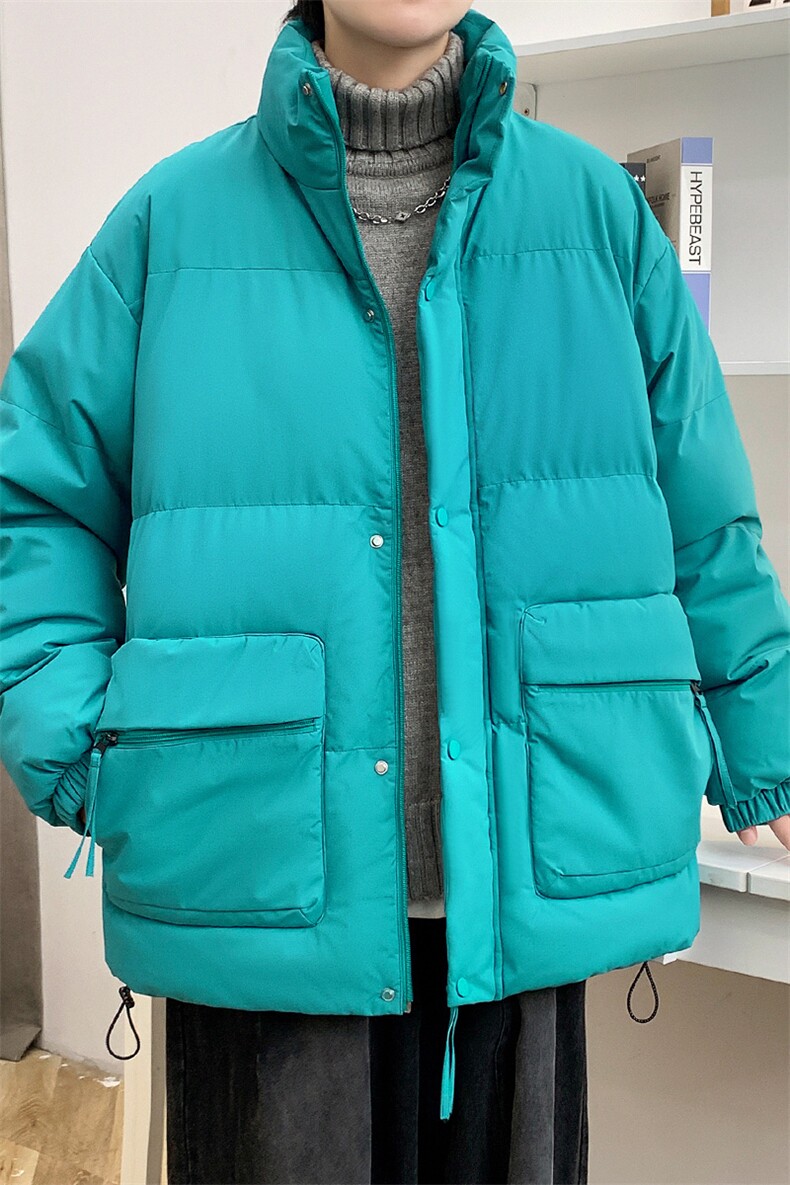 冬上新加棉加厚棉服港风潮牌立领棉衣外套男女8349-P115控价158,男装棉衣,电商A441-1