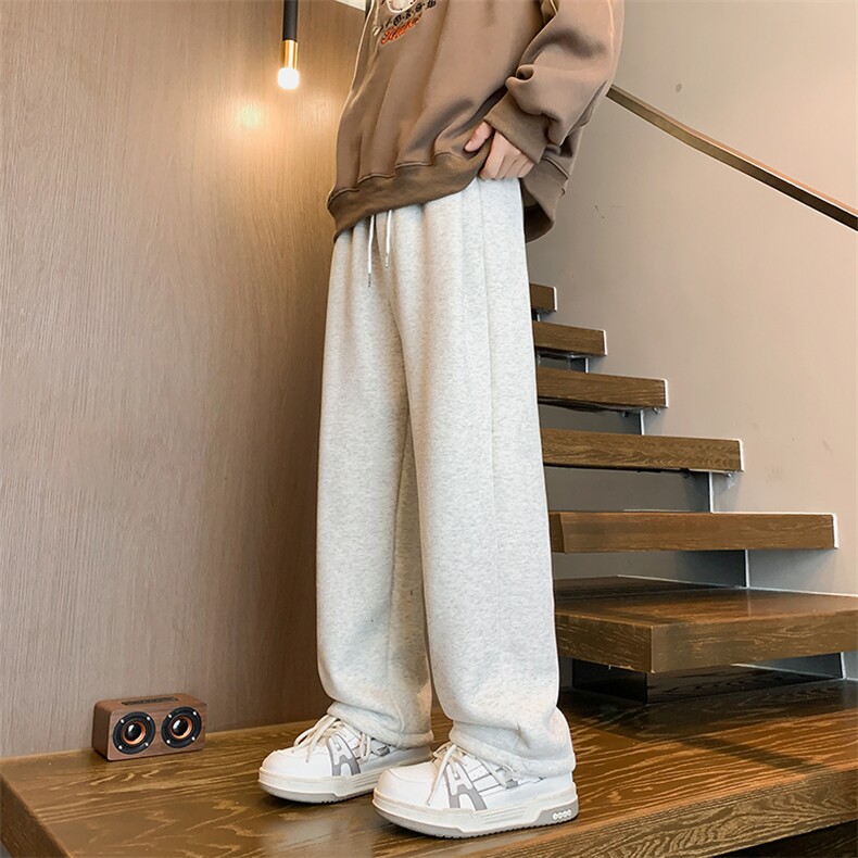 8XL-M羊羔绒运动裤宽松束脚棉裤加厚保暖休闲裤卫裤K9105P58控78,男装休闲裤,电商D206-1