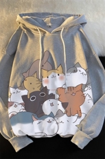 WY2162-P35加绒款-P40纯棉连帽卫衣男大码运动帽衫宽松薄外套男，男装卫衣，电商A040