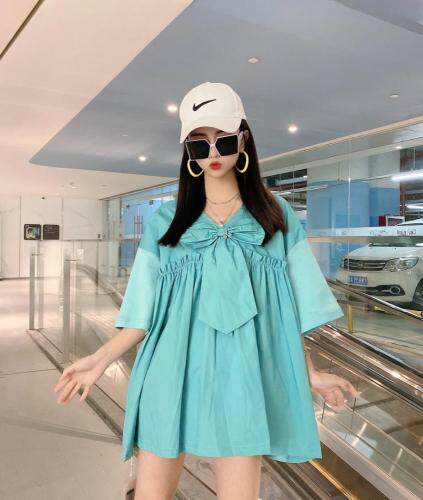 启航夏季两面穿主推懒人T，女装，启航