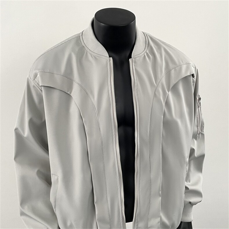 HY020-P65飞行员夹克春季潮牌小众设计感工装外套高街痞帅棒球服,男装夹克,电商C233