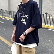Q11068-P30春夏季七分袖t恤男大码五分袖男短袖中袖，男装T恤，电商A040