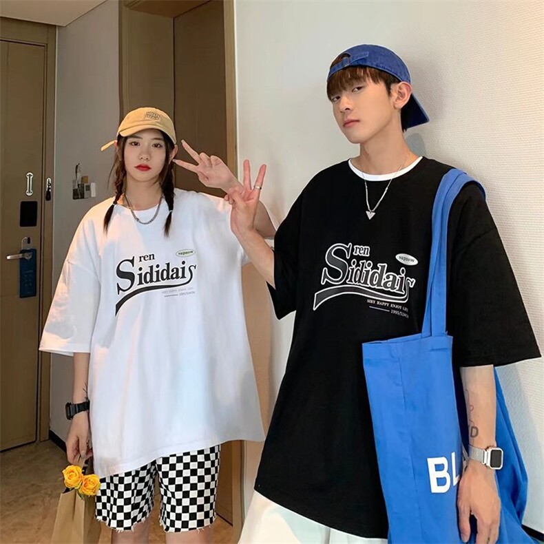 夏季港风潮流百搭短袖日系cityboy印花宽松半袖T恤男 T1410-P24图片